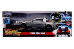 Back to the Future II Hollywood Rides Diecast Model 1/24 DeLorean Time Machine 0801310314685