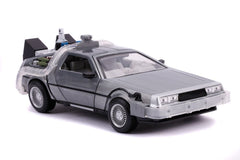 Back to the Future II Hollywood Rides Diecast Model 1/24 DeLorean Time Machine 0801310314685