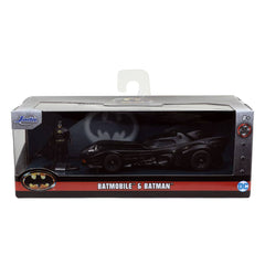 Batman 1989 Hollywood Rides Diecast Model 1/32 1989 Batmobile with Figure 0801310317044