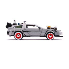 Back to the Future III Hollywood Rides Diecast Model 1/24 DeLorean Time Machine 0801310321669