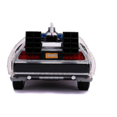 Back to the Future III Hollywood Rides Diecast Model 1/24 DeLorean Time Machine 0801310321669