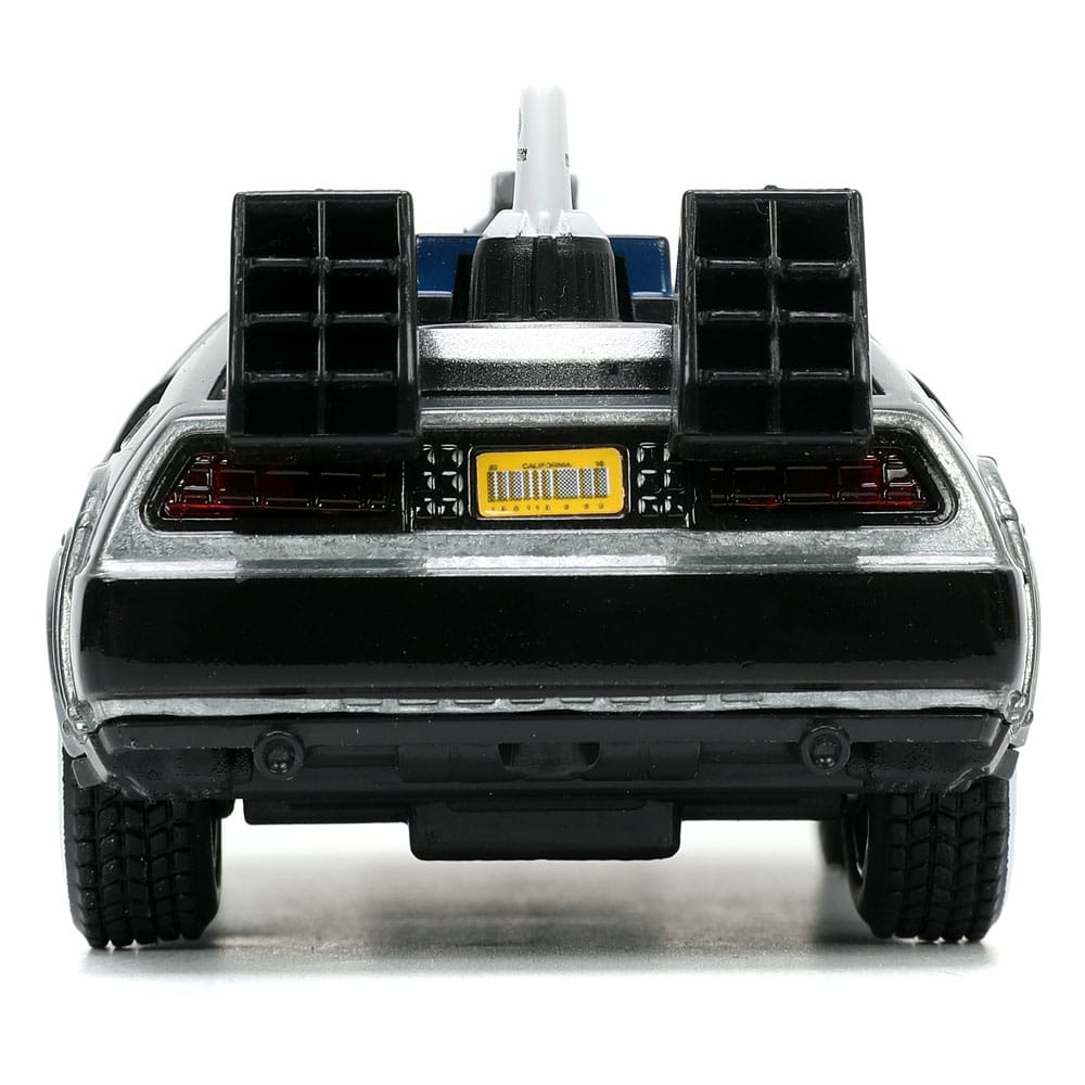 Back to the Future III Hollywood Rides Diecast Model 1/32 DeLorean Time Machine Free Rolling 0801310322901