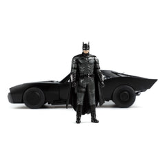 Batman 2022 Hollywood Rides Diecast Model 1/18 2022 Batmobile with Figure 0801310325049