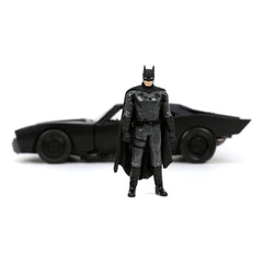 Batman 2022 Hollywood Rides Diecast Model 1/24 2022 Batmobile with Figure 0801310327319