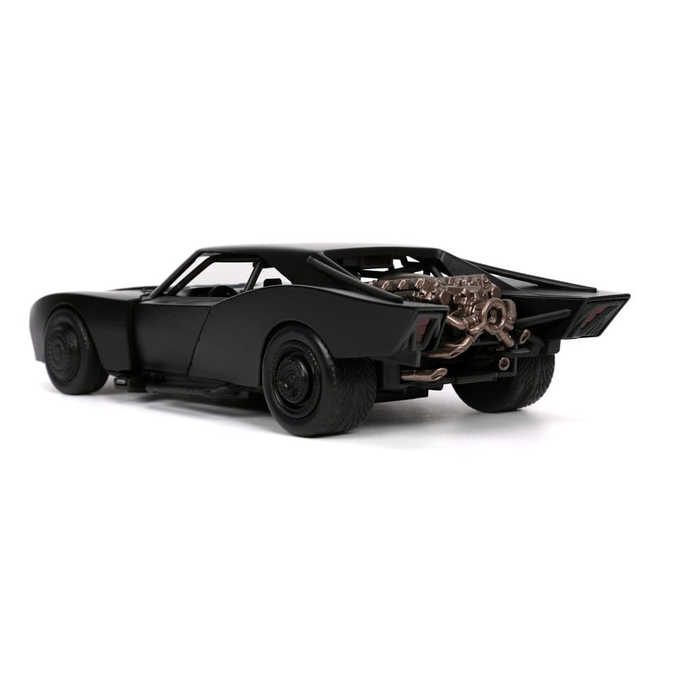 Batman 2022 Hollywood Rides Diecast Model 1/24 2022 Batmobile with Figure 0801310327319