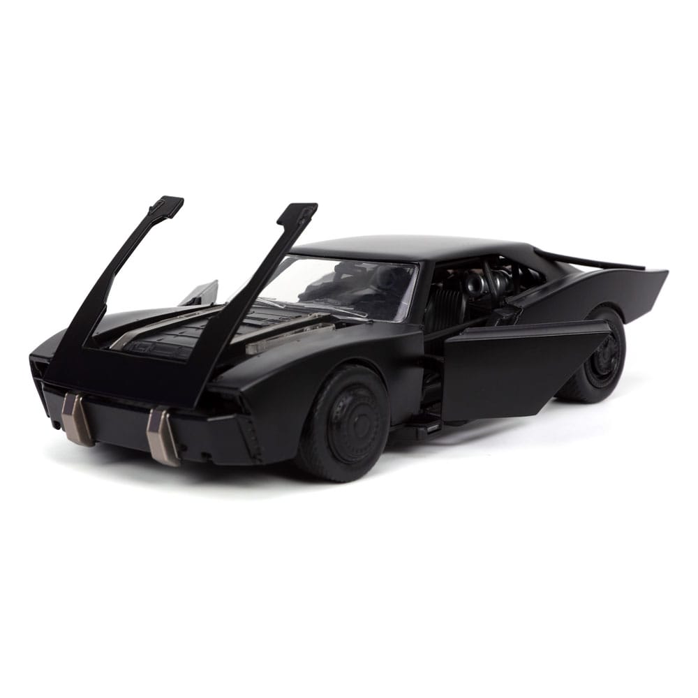 Batman 2022 Hollywood Rides Diecast Model 1/24 2022 Batmobile with Figure 0801310327319