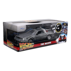 Back to the Future Hollywood Rides Diecast Model 1/24 Back to the Future 1 Time Machine 0801310329115