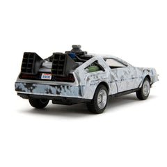 Back to the Future Hollywood Rides Diecast Model 1/32 DeLorean Time Machine Frost 0801310347850