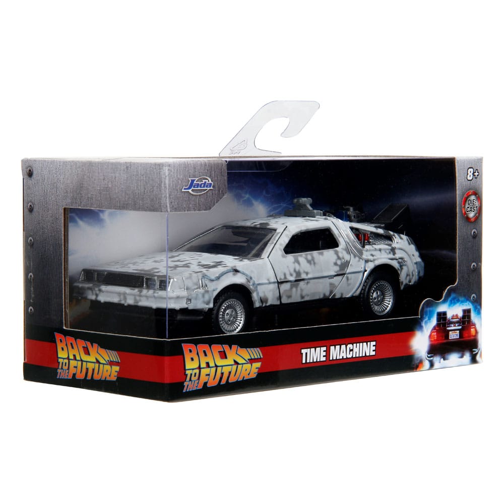 Back to the Future Hollywood Rides Diecast Model 1/32 DeLorean Time Machine Frost 0801310347850