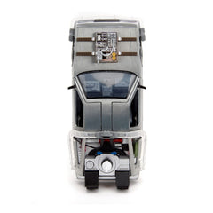 Back to the Future III Hollywood Rides Diecast Model 1/24 DeLorean Time Machine Railroad Wheels 0801310349960