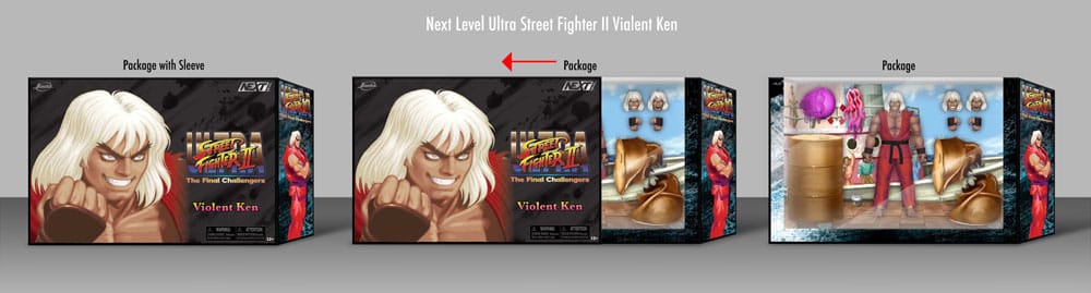 Ultra Street Fighter II: The Final Challengers Action Figure 1/12 Violent Ken Next Level SDCC 2024 Exclusive 15 cm 0801310355527