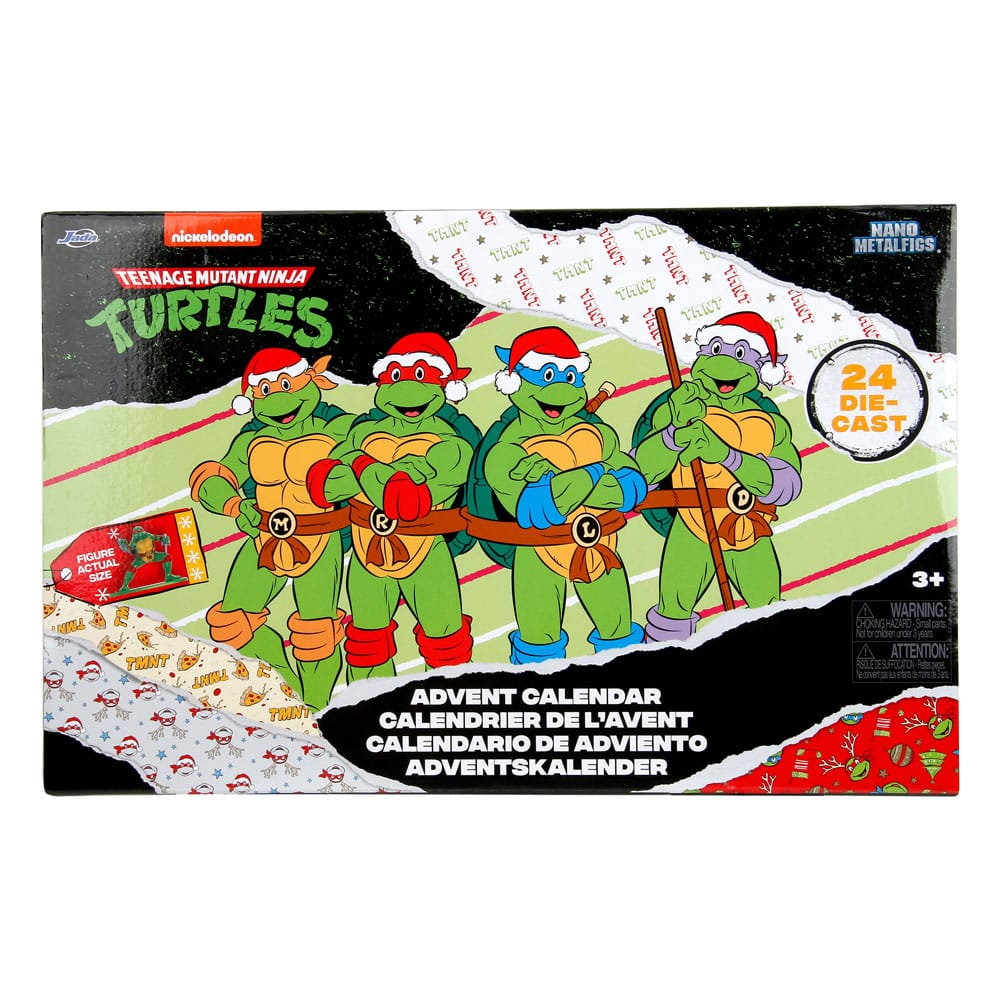 Teenage Mutant Ninja Turtles Battle Diecast Mini Figures Advent Calendar Holiday 2024 0801310356616