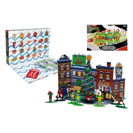 Teenage Mutant Ninja Turtles Battle Diecast Mini Figures Advent Calendar Holiday 2024 0801310356616