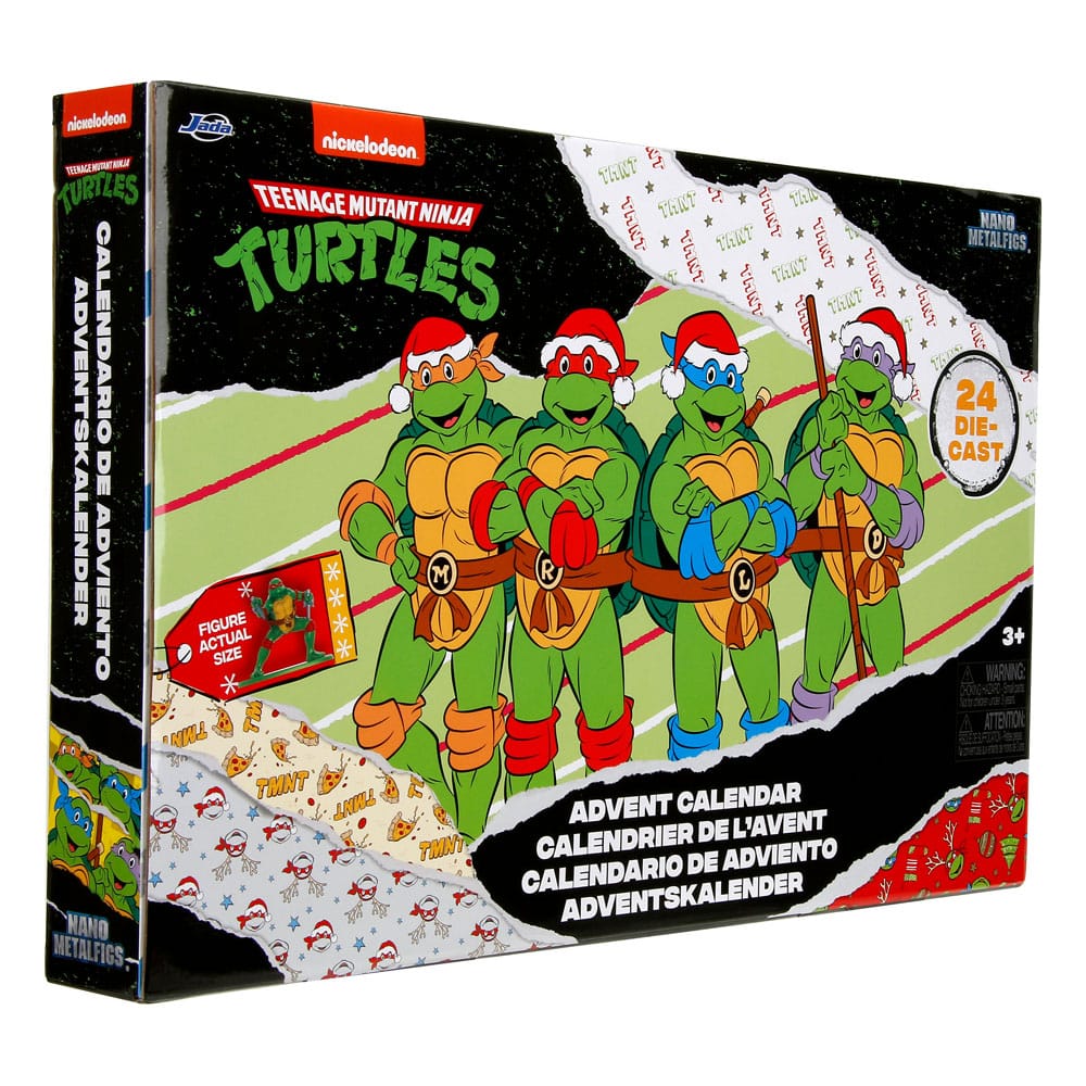 Teenage Mutant Ninja Turtles Battle Diecast Mini Figures Advent Calendar Holiday 2024 0801310356616