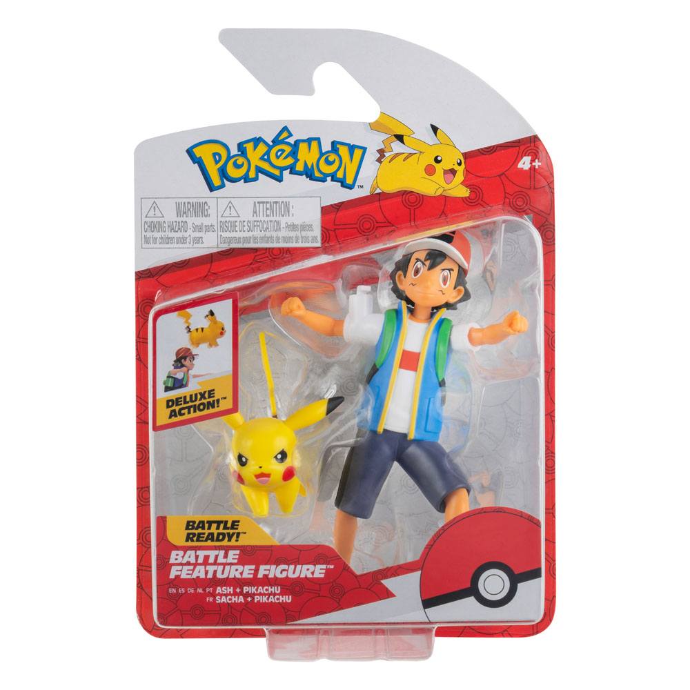 Pokémon Battle Feature Figures Ash & Pikachu 11 cm 0191726406914