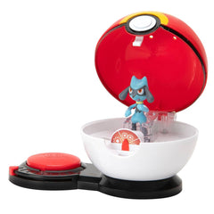 Pokémon Surprise Attack Game Charmander #1 with Poké Ball vs. Riolu with Repeat Ball 0191726409533