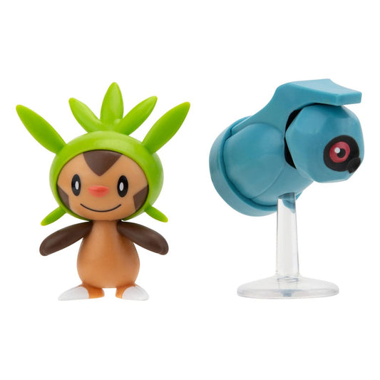 Pokémon Battle Figure First Partner Set Figure 2-Pack Chespin, Beldum 5 cm 0191726480938