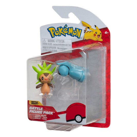 Pokémon Battle Figure First Partner Set Figure 2-Pack Chespin, Beldum 5 cm 0191726480938