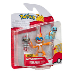 Pokémon Battle Figure Set 3-Pack Pawniard, Squirtle #1, Monferno 5 cm 0191726481379