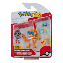 Pokémon Battle Figure Set 3-Pack Pawniard, Squirtle #1, Monferno 5 cm 0191726481379