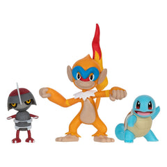 Pokémon Battle Figure Set 3-Pack Pawniard, Squirtle #1, Monferno 5 cm 0191726481379