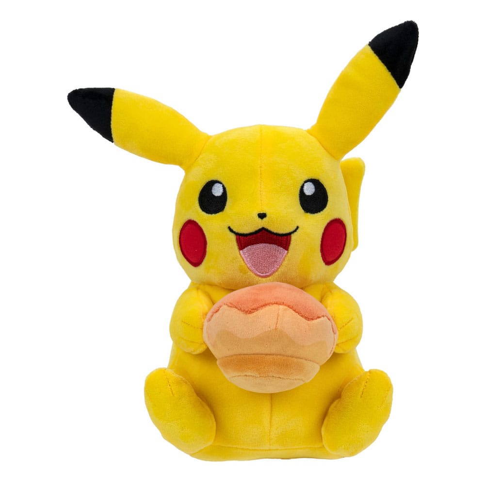 Pokémon Plush Figure Pikachu with Pecha Poké Puff (Orange) Accy 20 cm 0191726481720