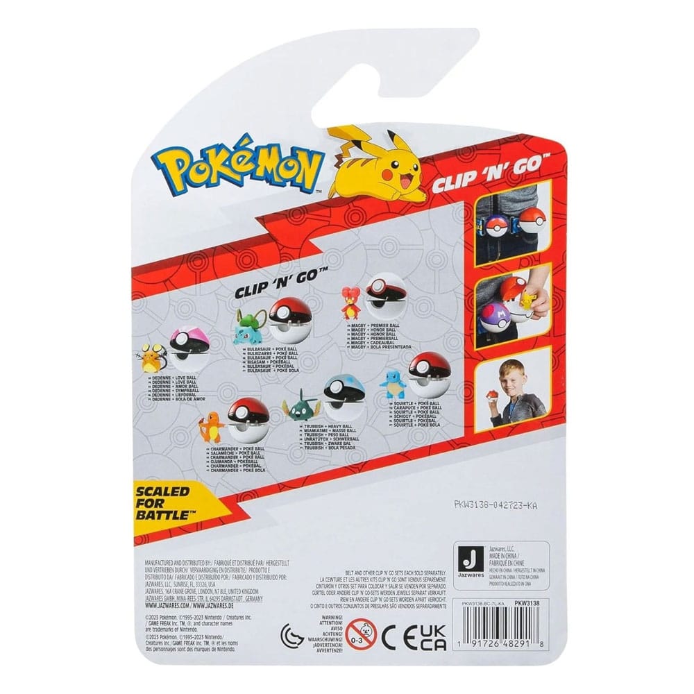 Pokémon Clip'n'Go Poké Balls Dedenne & Poké Ball 0191726482918