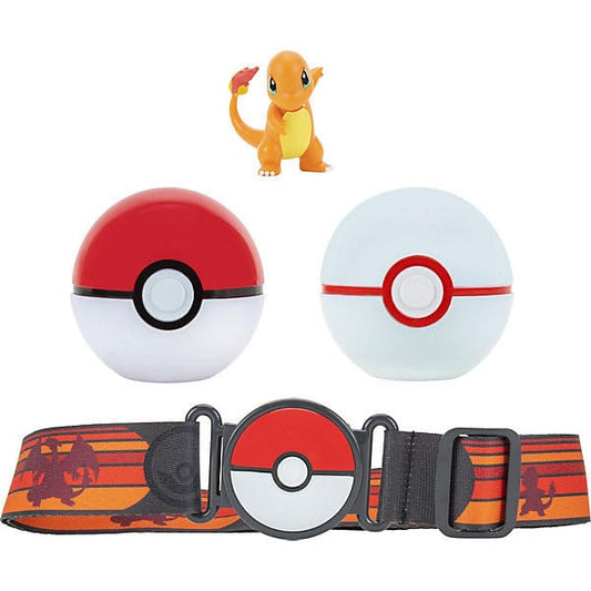 Pokémon Clip'n'Go Poké Ball Belt Set Poké Ball, Luxury Ball & Charmander 0191726483168