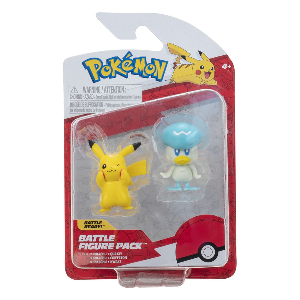 Pokémon Gen IX Battle Figure Pack Mini Figure 2-Pack Pikachu & Quaxly 5 cm 0191726497462