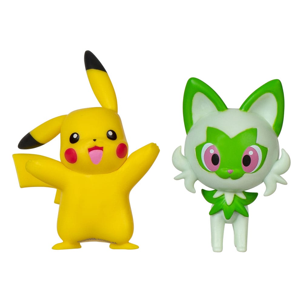 Pokémon Gen IX Battle Figure Pack Mini Figure 2-Pack Pikachu & Sprigatito 5 cm 0191726497479