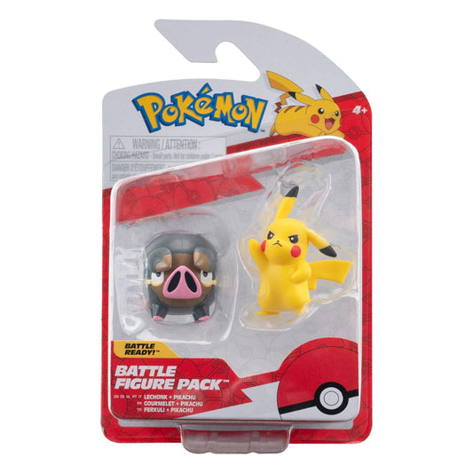 Pokémon Battle Figure Set Figures 2-Pack Pikachu #5, Lechonk 5 cm 0191726708612