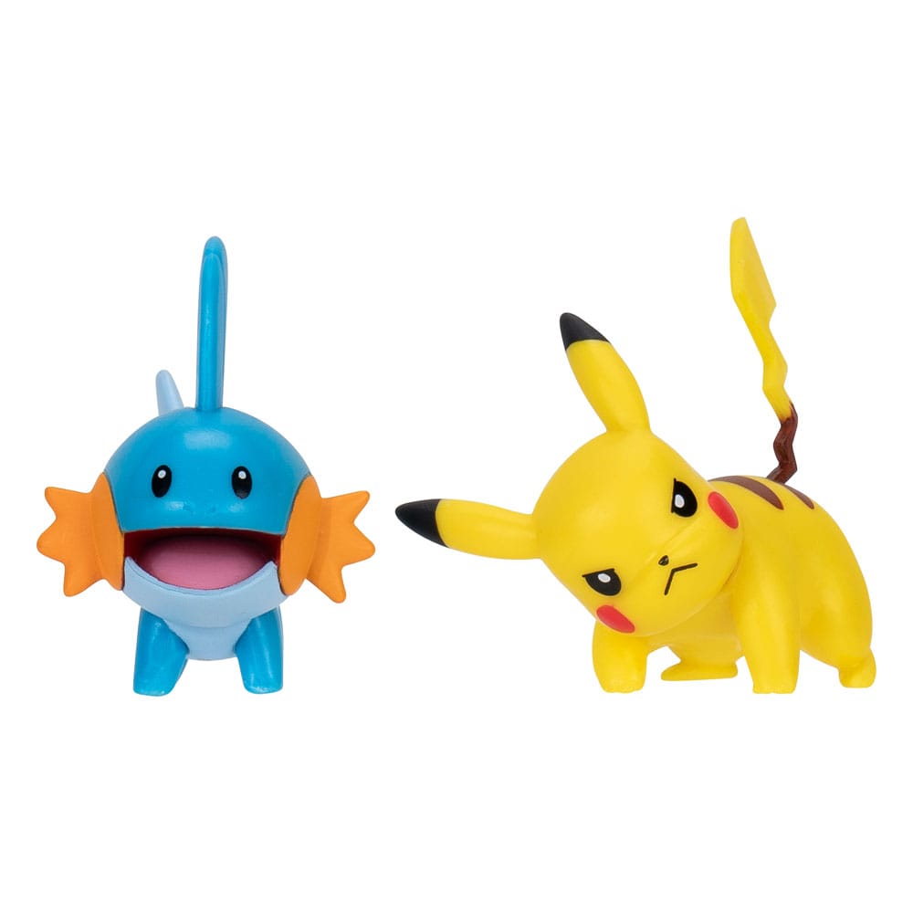 Pokémon First Partner Battle Figure Set Figure 2-Pack Mudkip & Pikachu #4 0191726709336