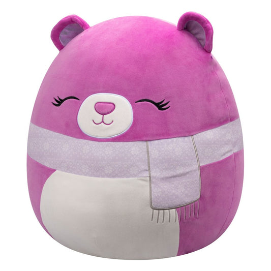 Squishmallows Plush Figure Purple Bear with Closed Eyes and Scarf Crisanta 50 cm 0196566453623