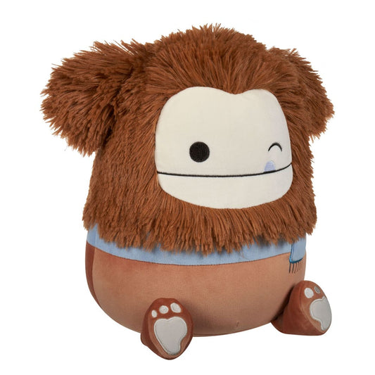 Squishmallows Plush Figure Winking Brown Bigfoot with Scarf Benny 30 cm 0191726801139