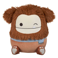 Squishmallows Plush Figure Winking Brown Bigfoot with Scarf Benny 30 cm 0191726801139