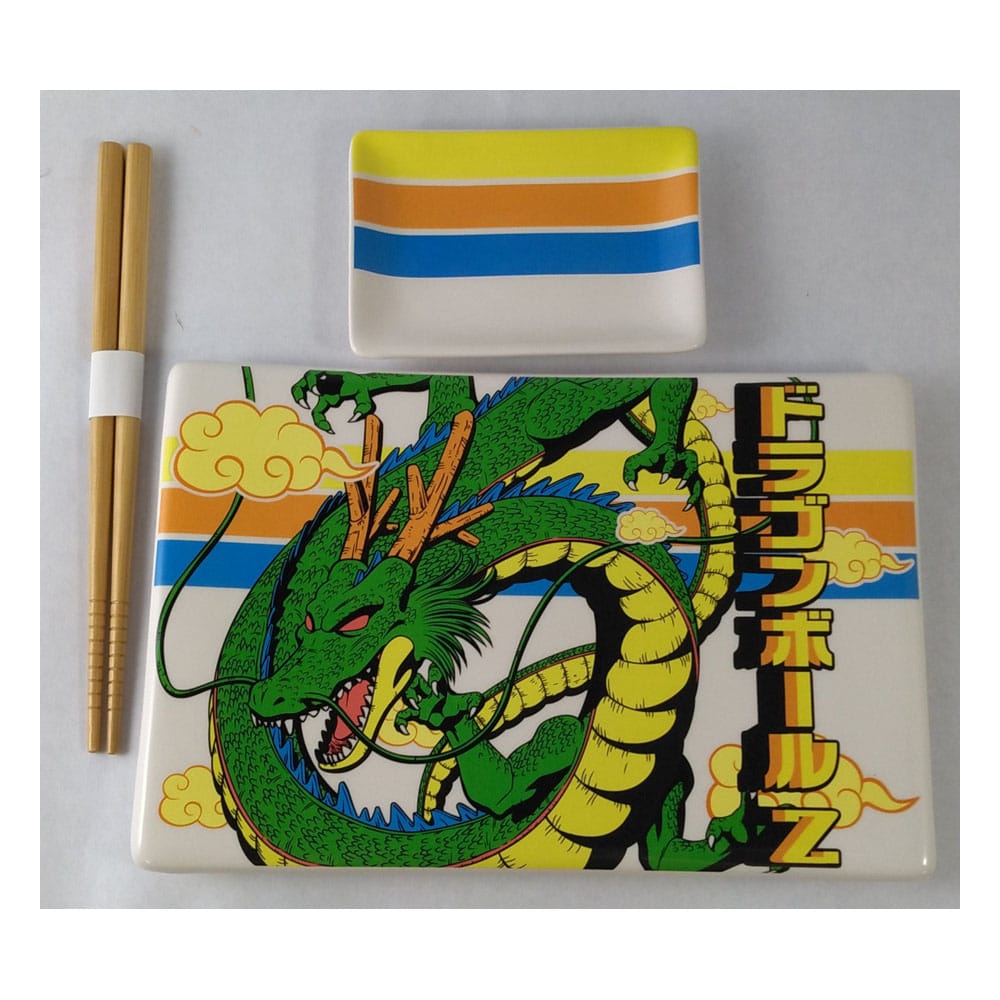 Dragon Ball Z Ceramic Sushi Set with Chopsticks Shenron 0841092158343