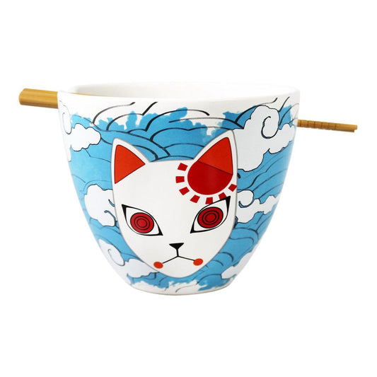 Demon Slayer Ramen Bowl with Chopsticks Tanjiro Mask 473 ml 0841092158282