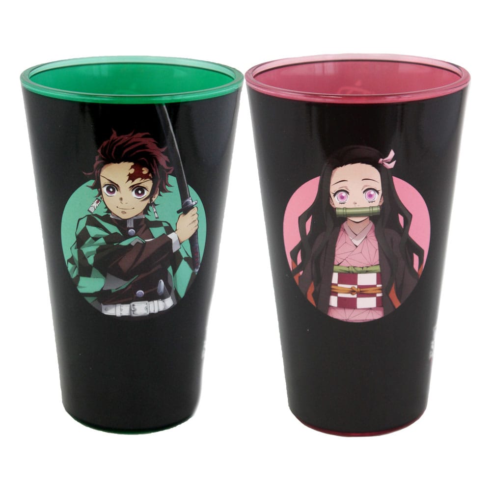 Demon Slayer Drinking Glasses 2-Pack Tanjiro & Nezuko 473 ml 0841092158541