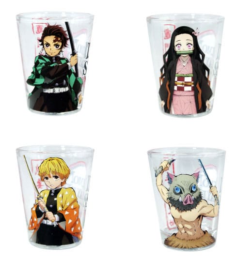 Demon Slayer Shot Glasses 4-Pack Group 59 ml 0841092158183