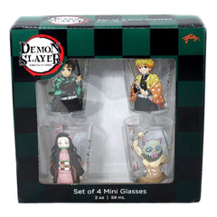 Demon Slayer Shot Glasses 4-Pack Group 59 ml 0841092158183