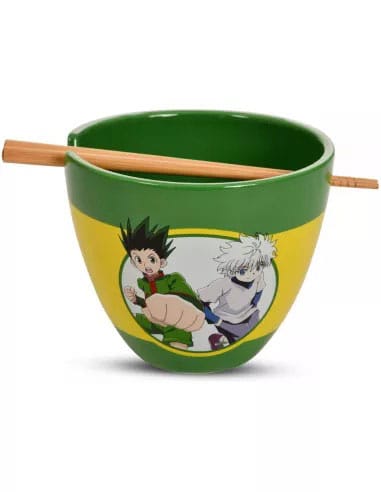 Hunter x Hunter Ramen Bowl with Chopsticks Logo 473 ml 0841092158350