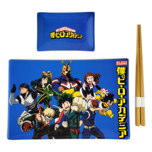 My Hero Academia Ceramic Sushi Set with Chopsticks Classe 1-A 0841092145756