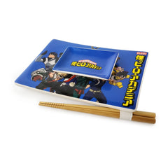 My Hero Academia Ceramic Sushi Set with Chopsticks Classe 1-A 0841092145756