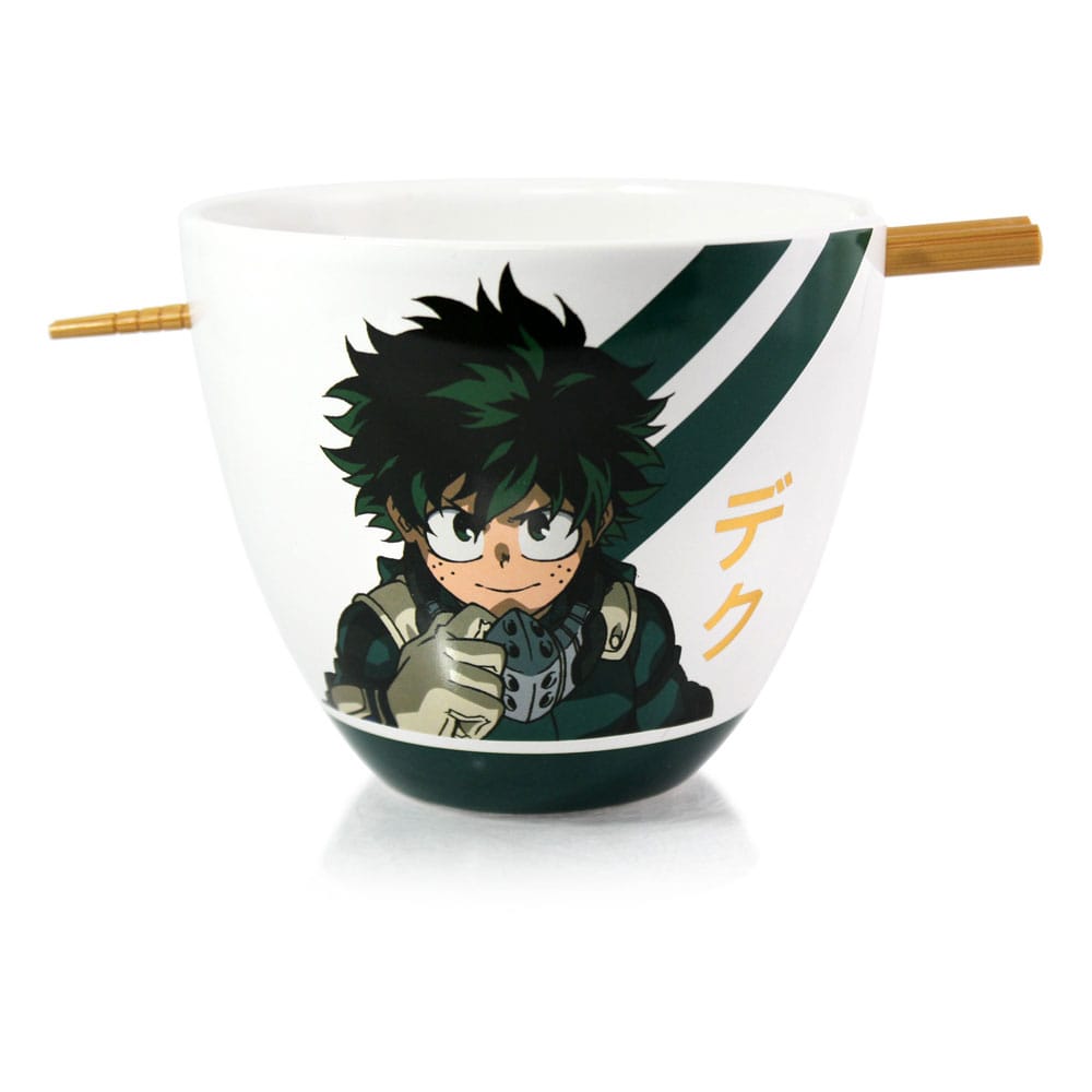 My Hero Academia Ramen Bowl with Chopsticks Izuku Midoriya 473 ml 0841092158404