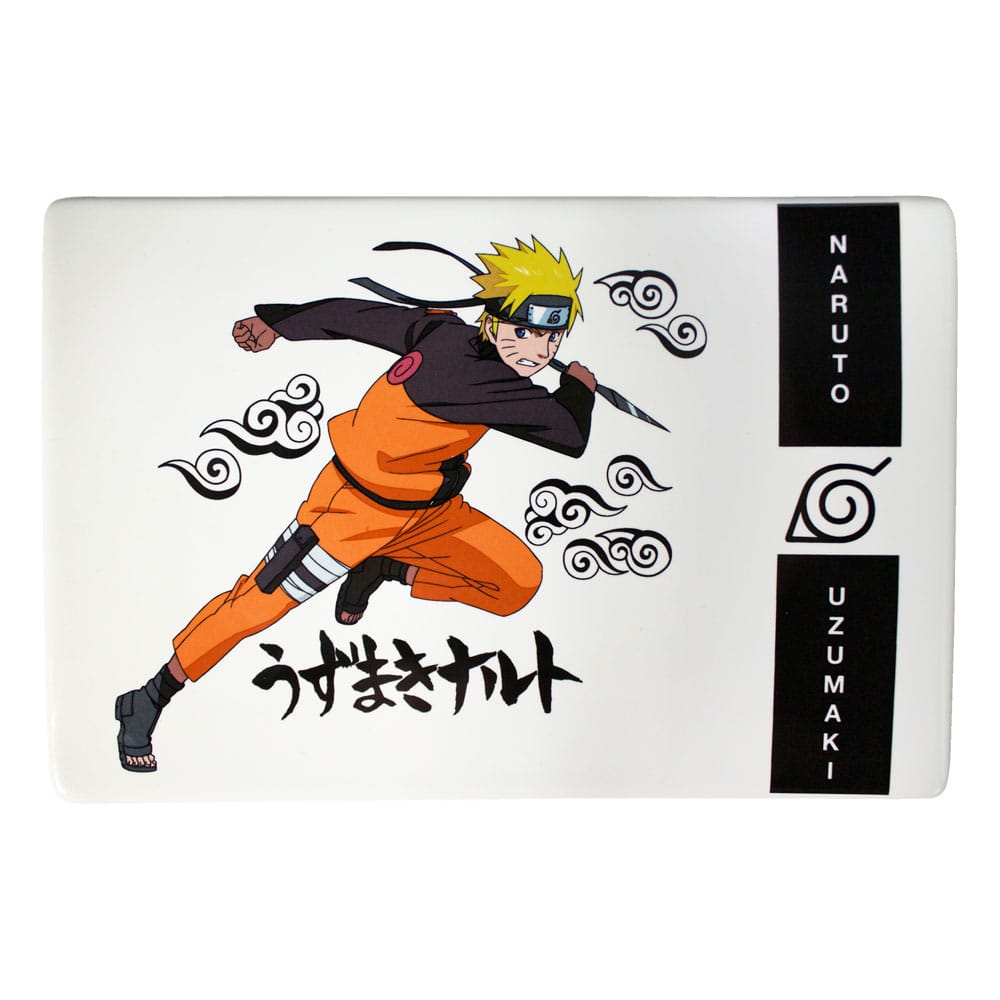 Naruto Shippuden Ceramic Sushi Set with Chopsticks Naruto Uzumaki 0841092132343