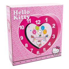 Sanrio Wall Clock Hello Kitty Heart Shaped 5013348252043