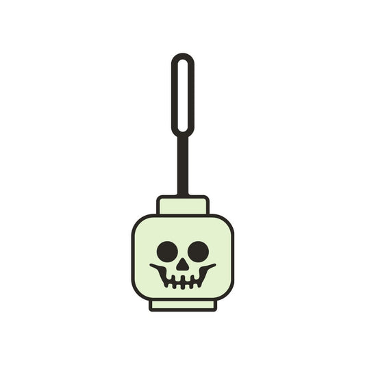 LEGO Minifigures Luggage tag Skeleton head Glow in the Dark 10 cm 4895028536480