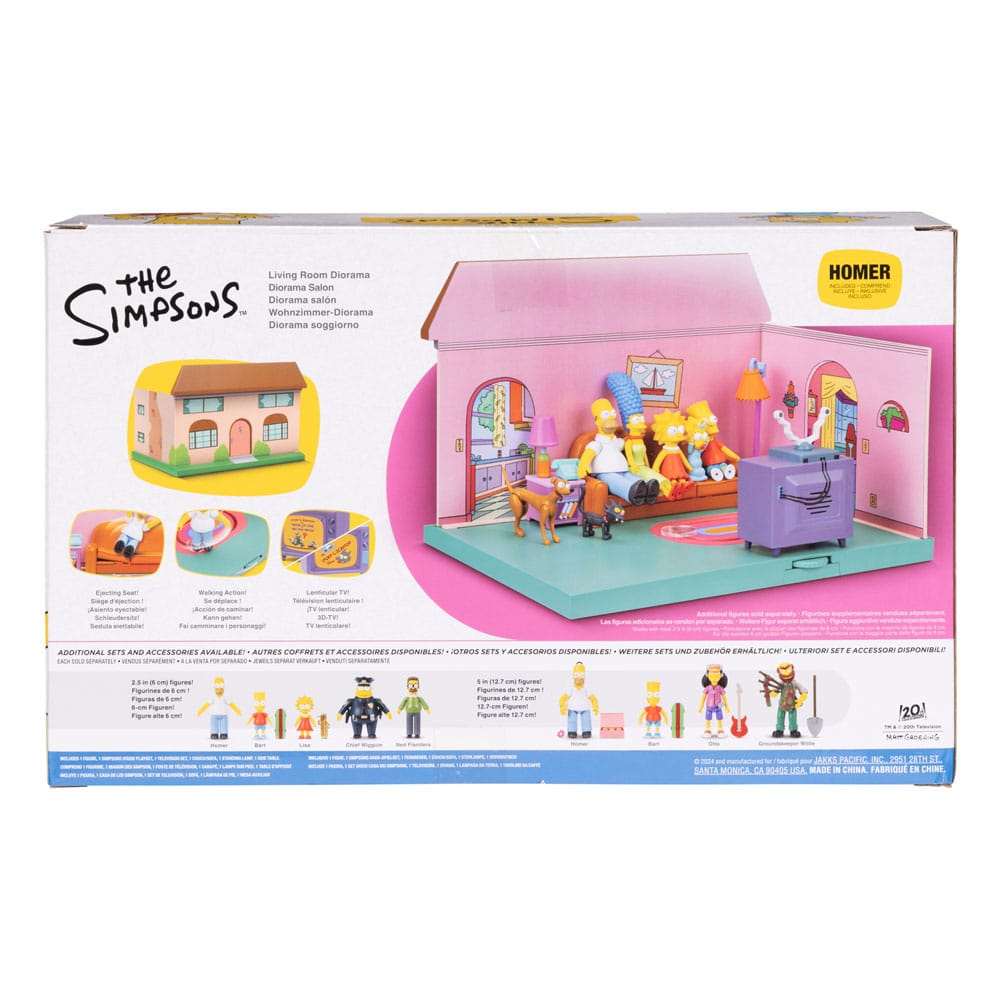 Simpsons Mini Figure Playset Living Room 0192995175563