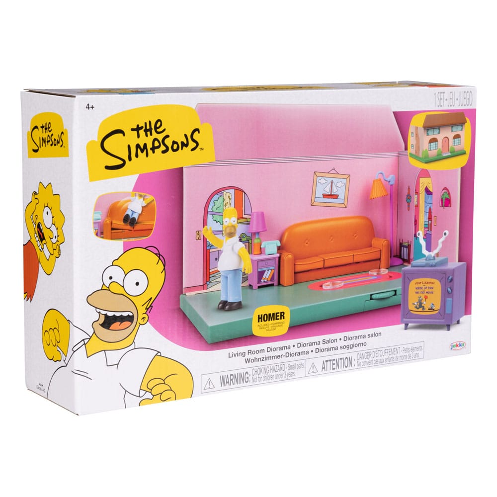 Simpsons Mini Figure Playset Living Room 0192995175563