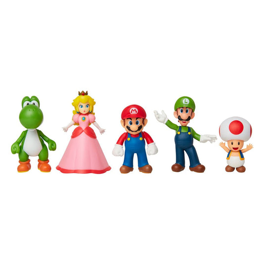 World of Nintendo Super Mario & Friends Figures 5-piece box set Exclusive 0192995400900